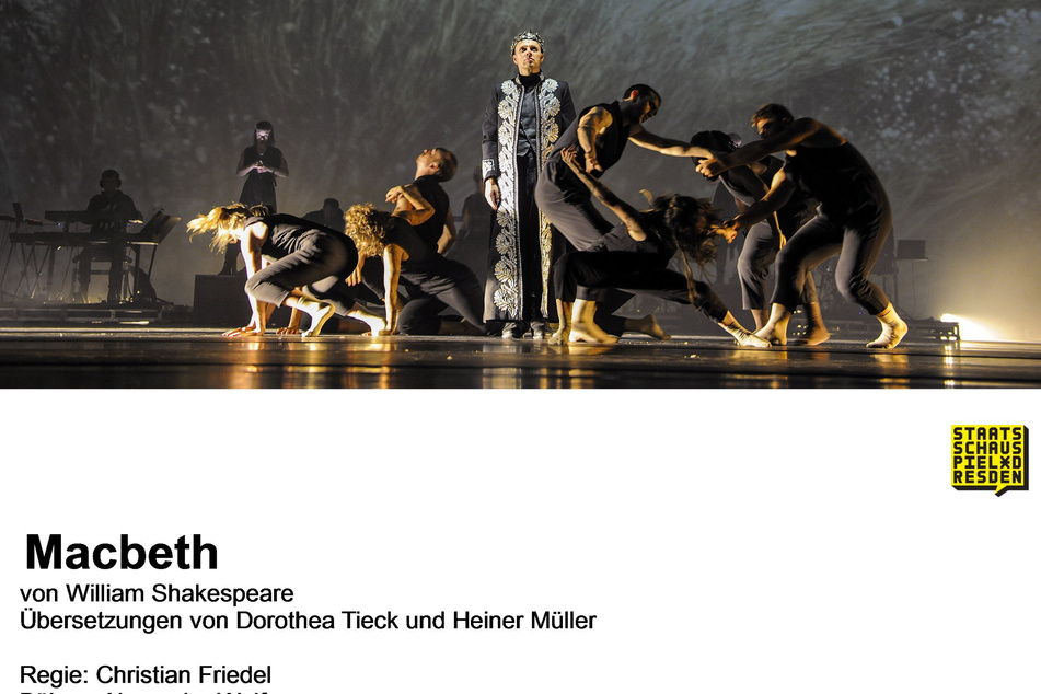 Friedel als "Macbeth" in eigener Inszenierung am Dresdner Staatsschauspiel.