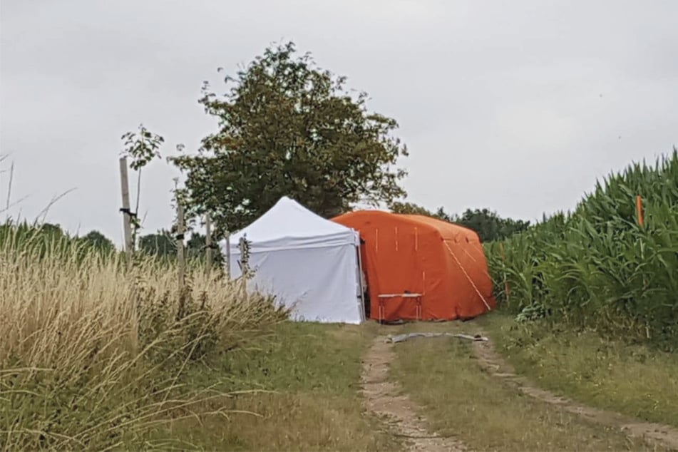 Ein Feldweg zwischen Rudelsdorf und Walpernhain im thüringischen Saale-Holzland-Kreis. Hier wurde am 5. Juli 2018 eine stark verweste Frauenleiche gefunden.