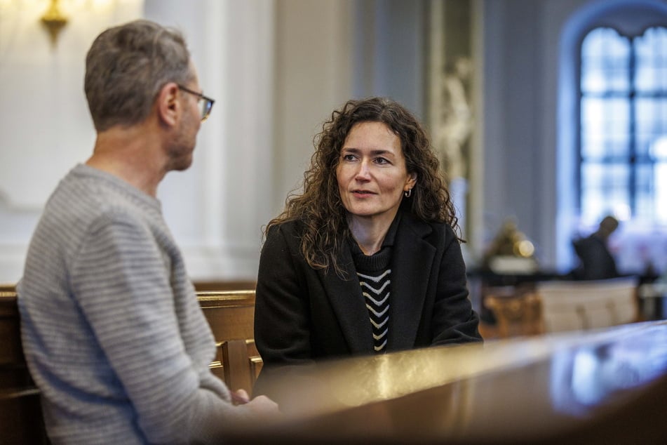 Constanze Geiert (48, CDU) im Gespräch mit TAG24-Redakteur Thomas Staudt.