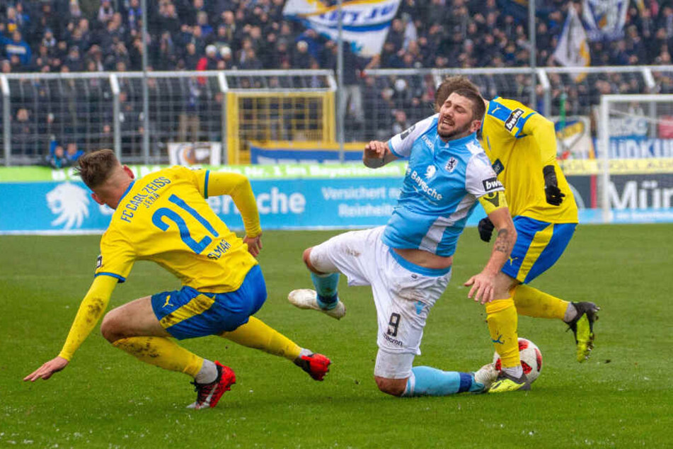 Der TSV 1860 München verliert gegen Carl Zeiss Jena.