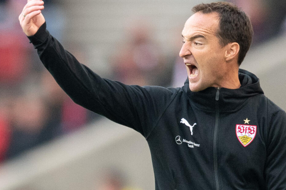 Bei seinem Profi-Debüt: VfB-Interimscoach Nico Willig.