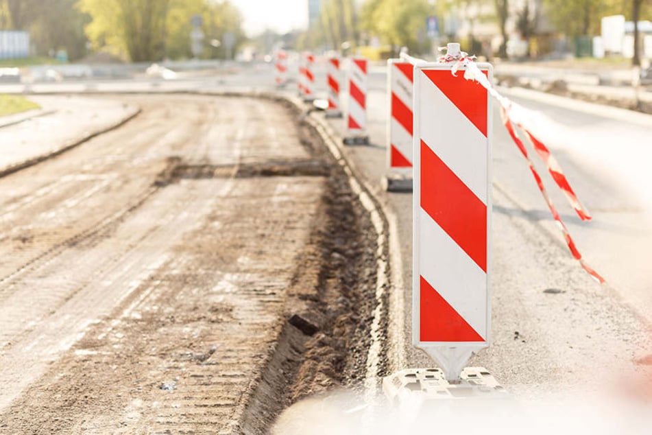 An der A4-Anschlussstelle Glauchau-Ost die Fahrbahn erneuert. (Symbolbild)