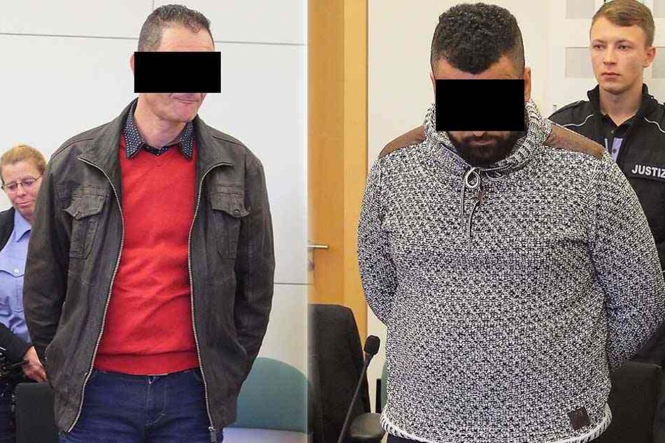 Moncef A. (45, links) soll mehrfach mit dem Baseballschläger zugeschlagen haben. Yassine A. (27, rechts) war laut Anklage bei der Schlägerei nicht nur dabei, sondern mischte auch mit.