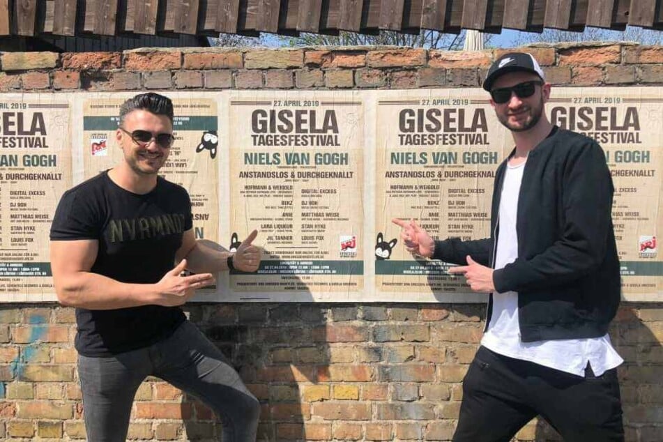 Das DJ-Team Hofmann (li.) und Weigold (re.) sind froher Erwartungen auf das Open-Air.