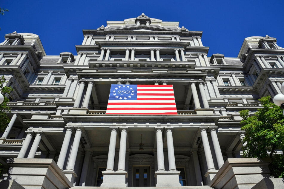 A group of preservationists asked a judge to block President Donald Trump's efforts to repaint the Eisenhower building.