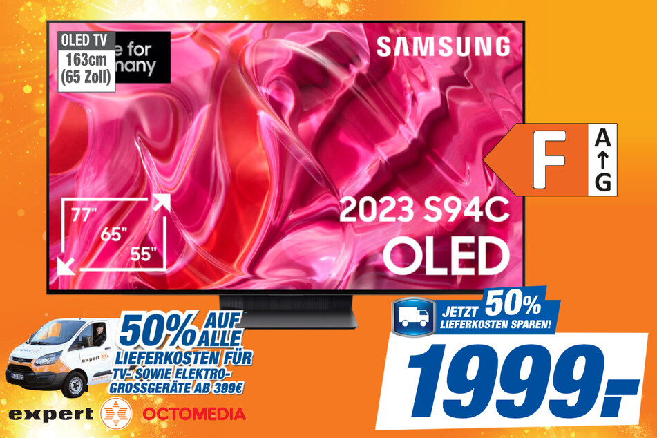65-Zoll Samsung-Fernseher für 1.999 Euro.