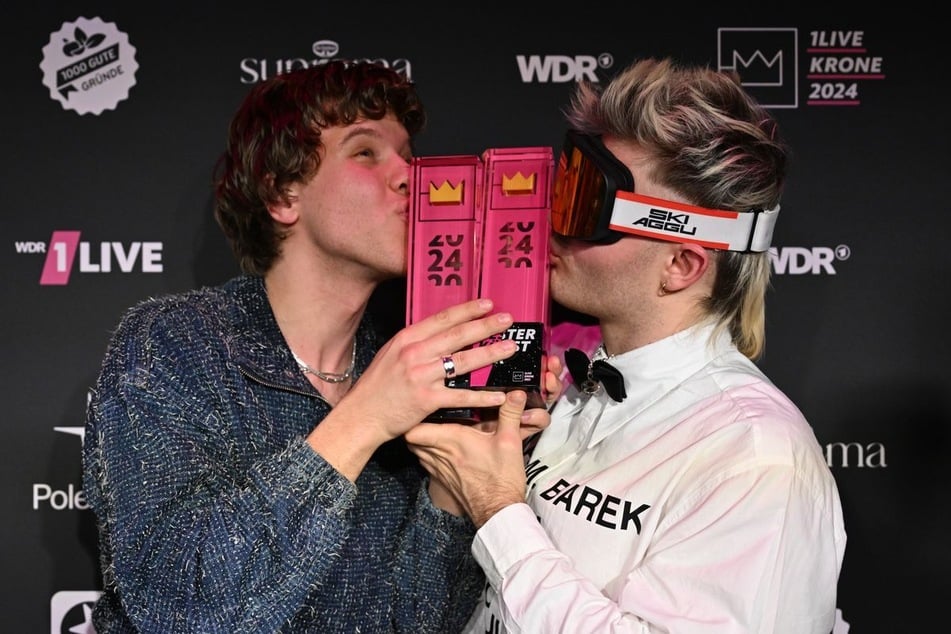 Sänger Zartmann (l.) und Ski Aggu sind auch in diesem Jahr wieder für die "1Live Krone" nominiert.