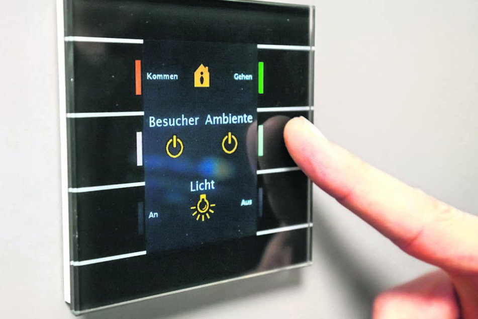 Die Schaltzentrale einer modernen Wohnung: Von diesem kleinen Bedienfeld aus
werden wichtige Funktionen ausgelöst.