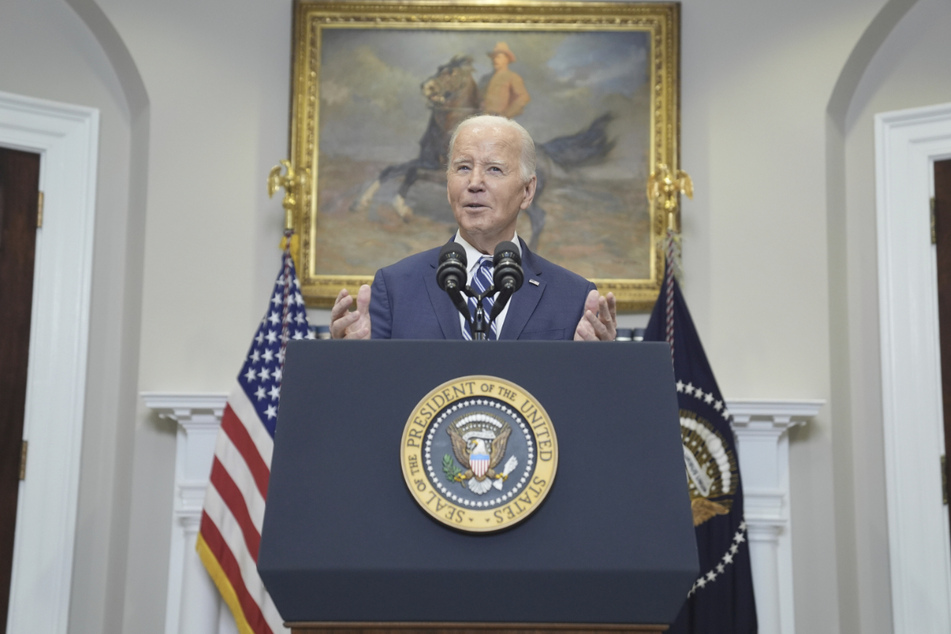 Joe Biden (81) hielt am Freitag eine Pressekonferenz im Weißen Haus ab.