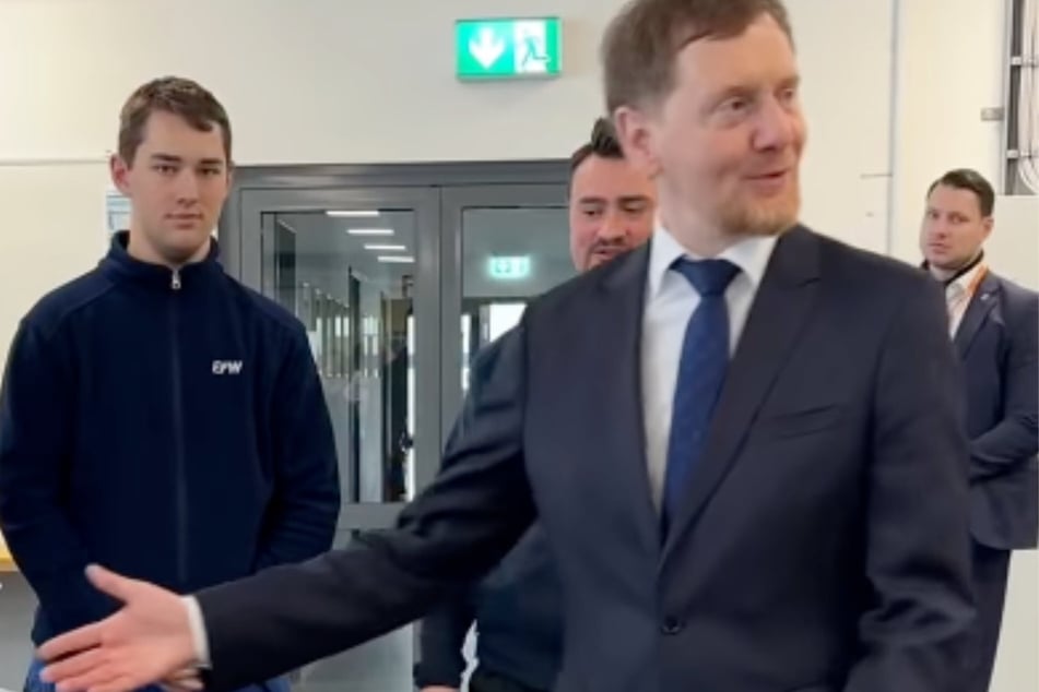 "Sieht mega aus!": Dieses Unikat - made in Dresden - schmückt jetzt MP Kretschmers Büro