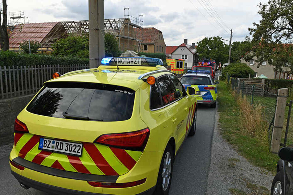 Auch ein Notarzt und die Polizei waren vor Ort.