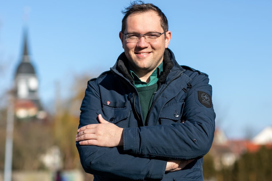 Seine Gemeinde gilt seit Tagen als "coronafrei": Falk Hentschel (35, CDU), Bürgermeister von Ebersbach.