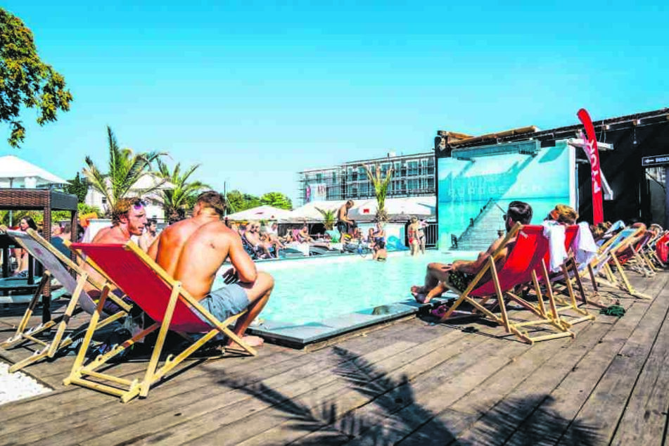 Letzte Pool-Saison für den Purobeach: Am Ende des Sommers muss alles abgebaut werden.