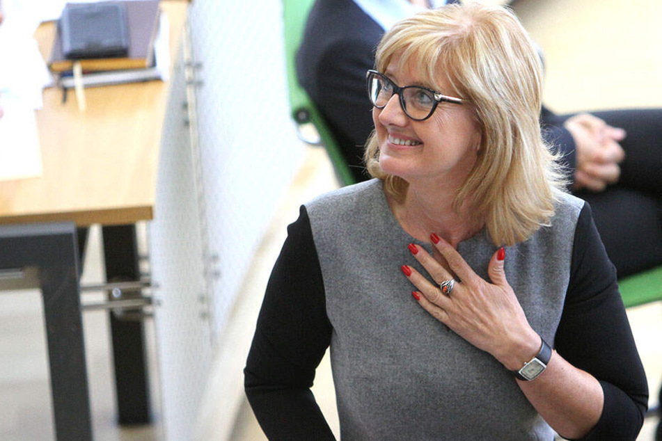 Andrea Dombois (61, CDU) nach ihrer Wahl zur Vizepräsidentiin im Jahr 2014.