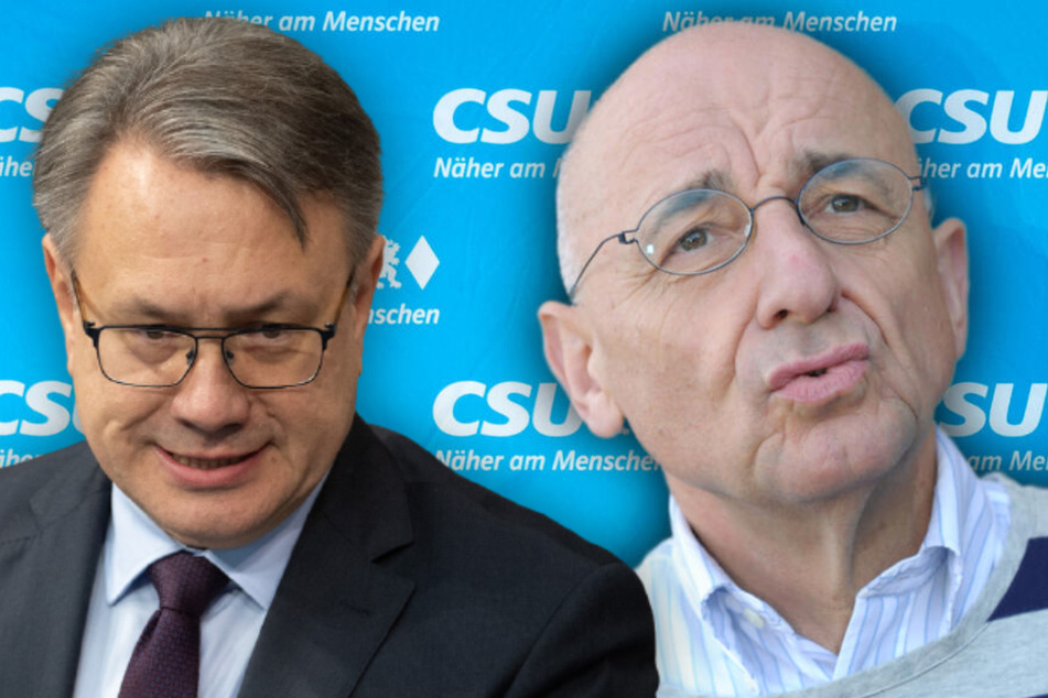 Den CSU-Politikern Georg Nüßlein (52, l.) und Alfred Sauter (70) wird vorgeworfen, sich mit Maskendeals in den Corona-Pandemie persönlich bereichert zu haben.