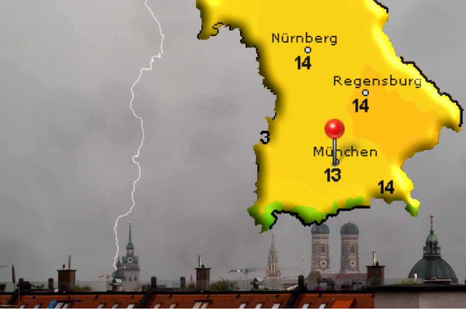 Miese Wetter-Aussichten für das Wochenende in Bayern: Regen, Schauer, Gewitter