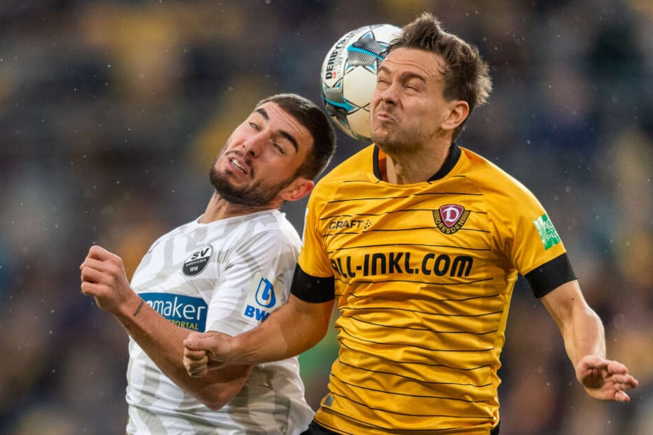 Fehlt Dynamo Dresden in Nürnberg: Chris Löwe (r.)