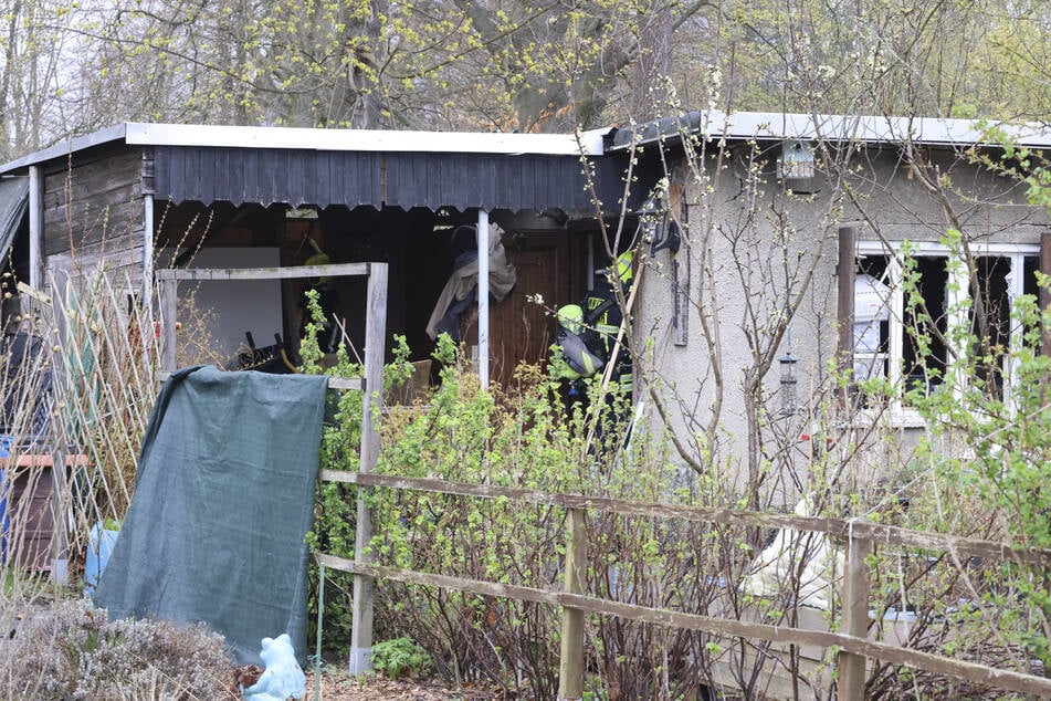 In einer Gartenlaube an der Scheffelstraße kam es zu einem Unfall.
