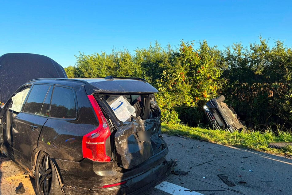 Insgesamt drei Fahrzeuge waren bei einem Unfall auf der A24 am Donnerstag beteiligt.