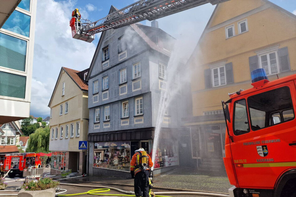 Wasser frei hieß es am Samstagmittag in der Backnager Innenstadt.