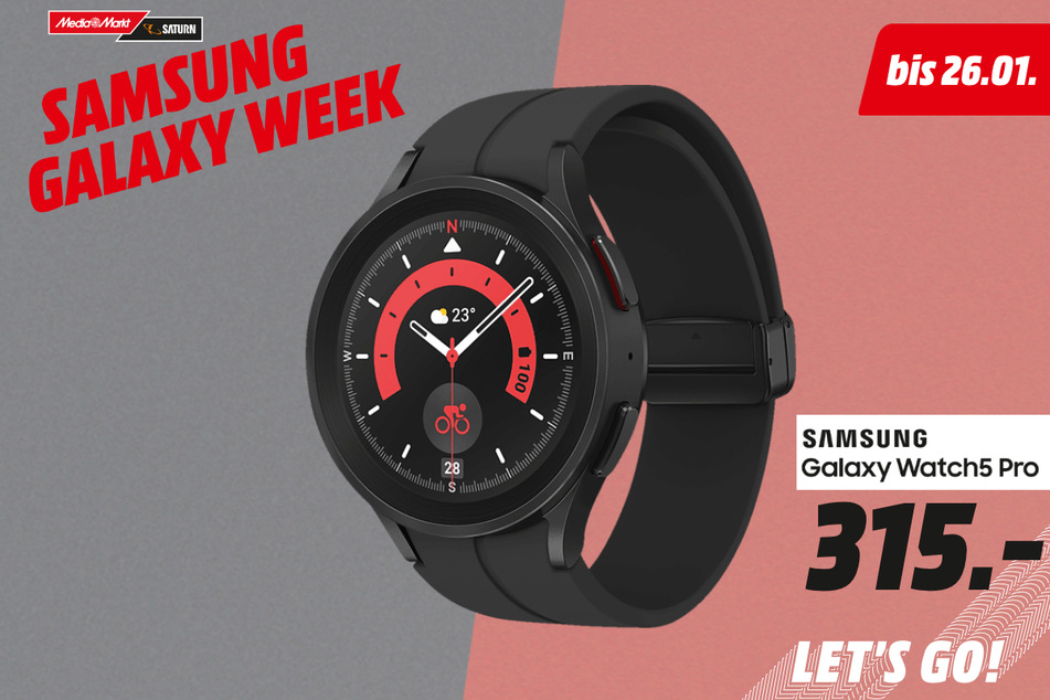 Samsung Galaxy Watch5 Pro für 315 Euro.