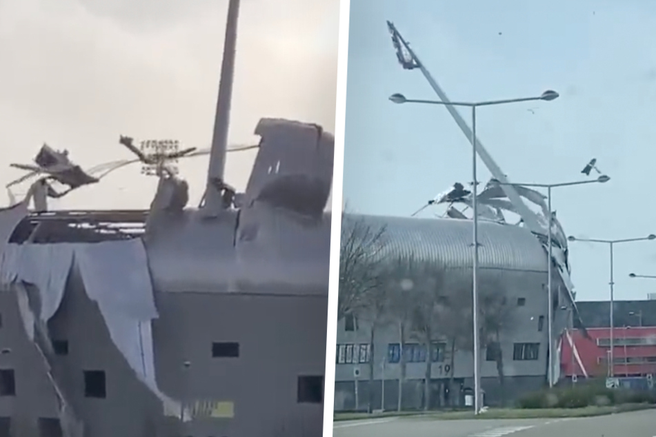 Sturmtief "Zeynep" fegt über Europa und zerstört Zweitliga-Stadion!