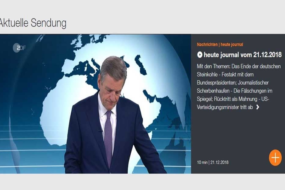 Der 55-Jährige moderiert seit 2003 das "heute-journal" im ZDF.
