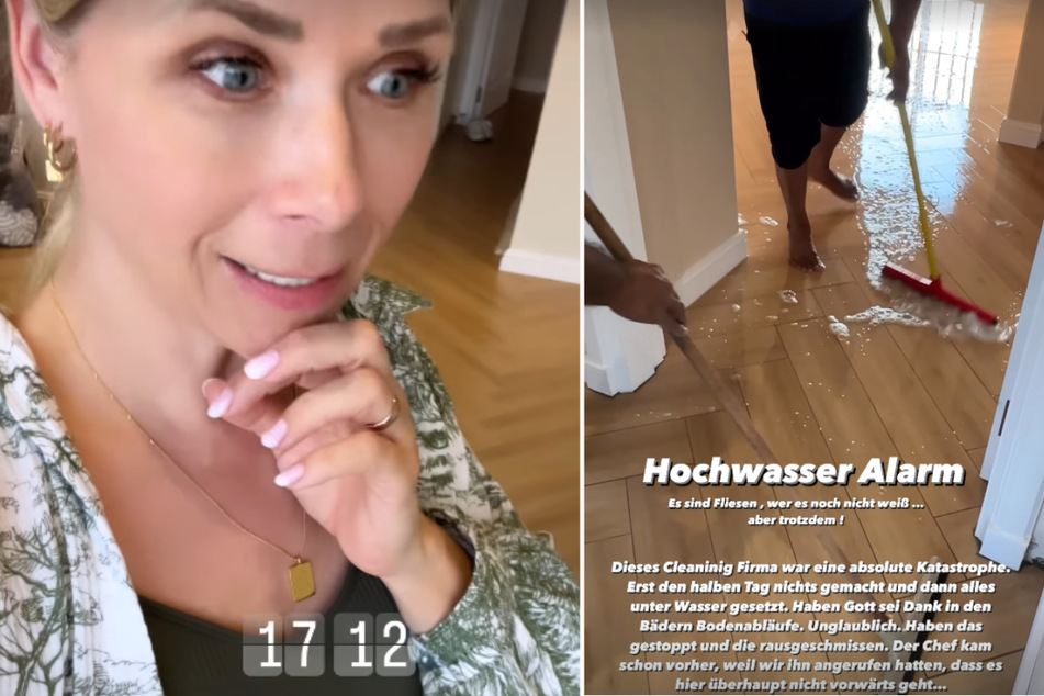 Schock für Tanja Szewczenko (46): Plötzlich steht der Boden ihrer frisch sanierten Villa unter Wasser.