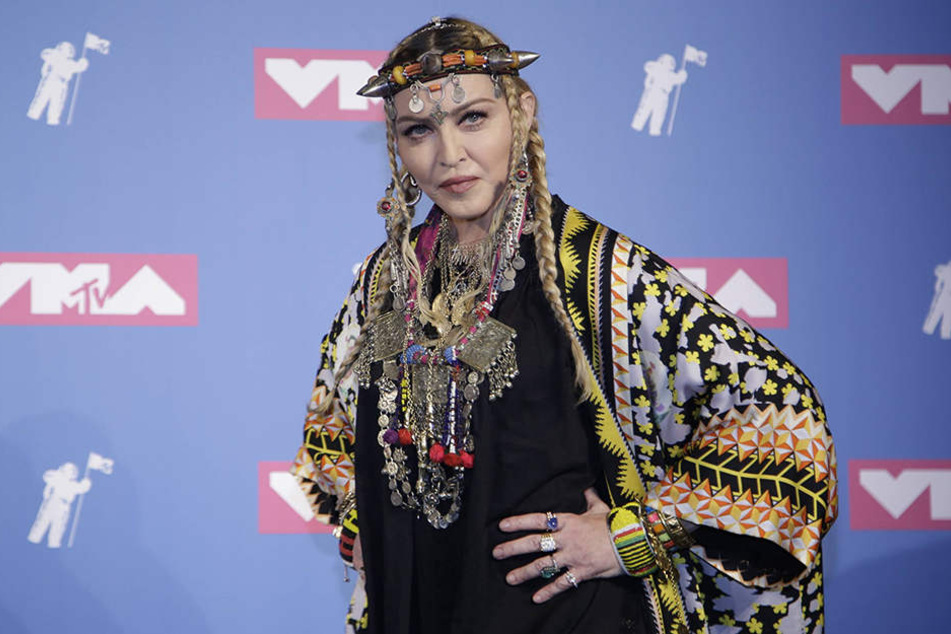 US-Superstar Madonna präsentierte bei den MTV Video Music Awards in New York eine Hommage an Aretha Franklin.