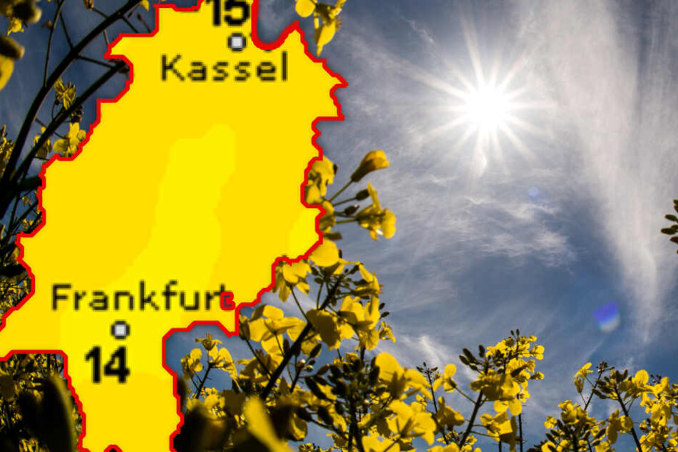 Fotomontage: Tagsüber erwarten uns in Hessen Höchstwerte von bis zu 16 Grad (Symbolbild).
