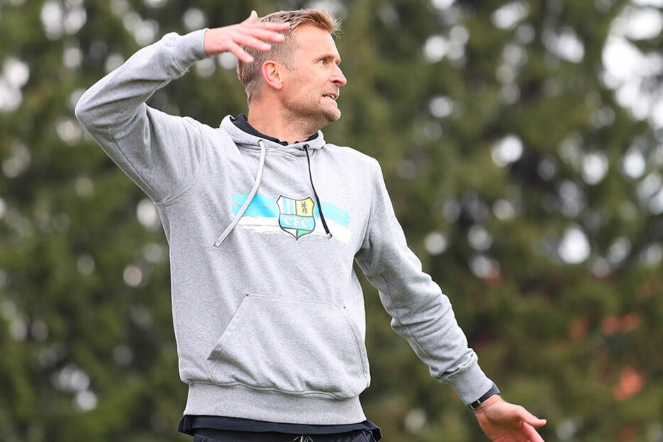 Der Chemnitzer Trainer David Bergner (45).