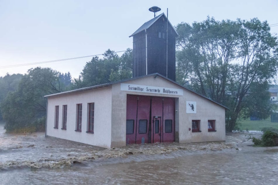 Die Feuerwehr Mühlhausen wurde wiederholt geflutet.