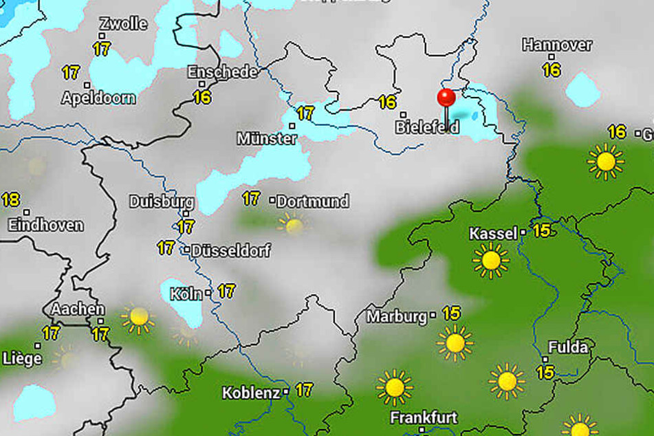 Wolken uns Regen werden auch an diesem Wochenende unser ständiger Begleiter sein.