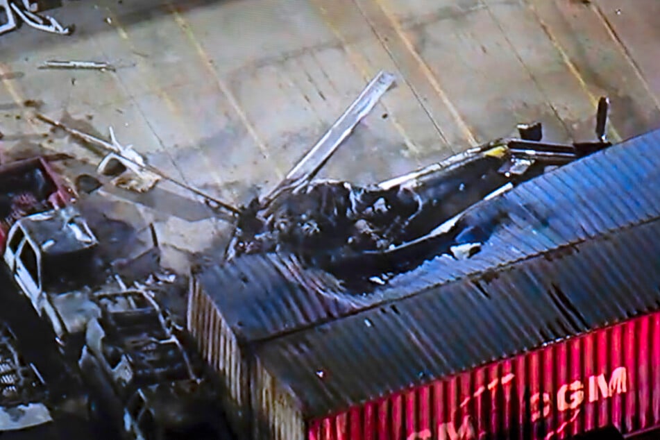 Ein Hubschrauber des Nachrichtensenders NBC stürzte in Los Angeles ab.