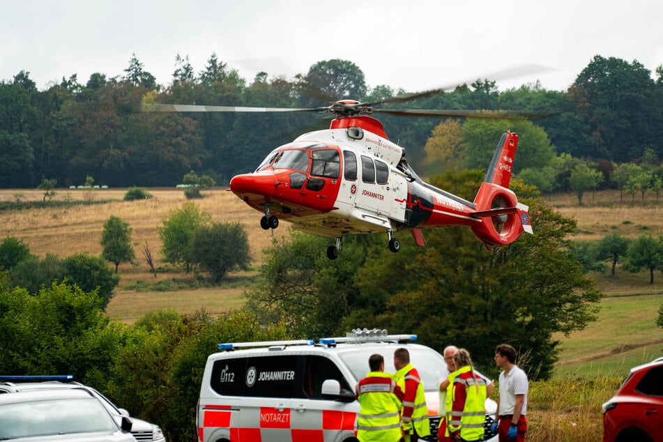 Mehrere Rettungshubschrauber befanden sich im Einsatz.