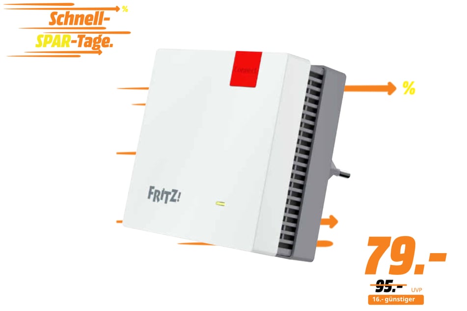 AVM W-LAN-Repeater für 79 statt 95 Euro.