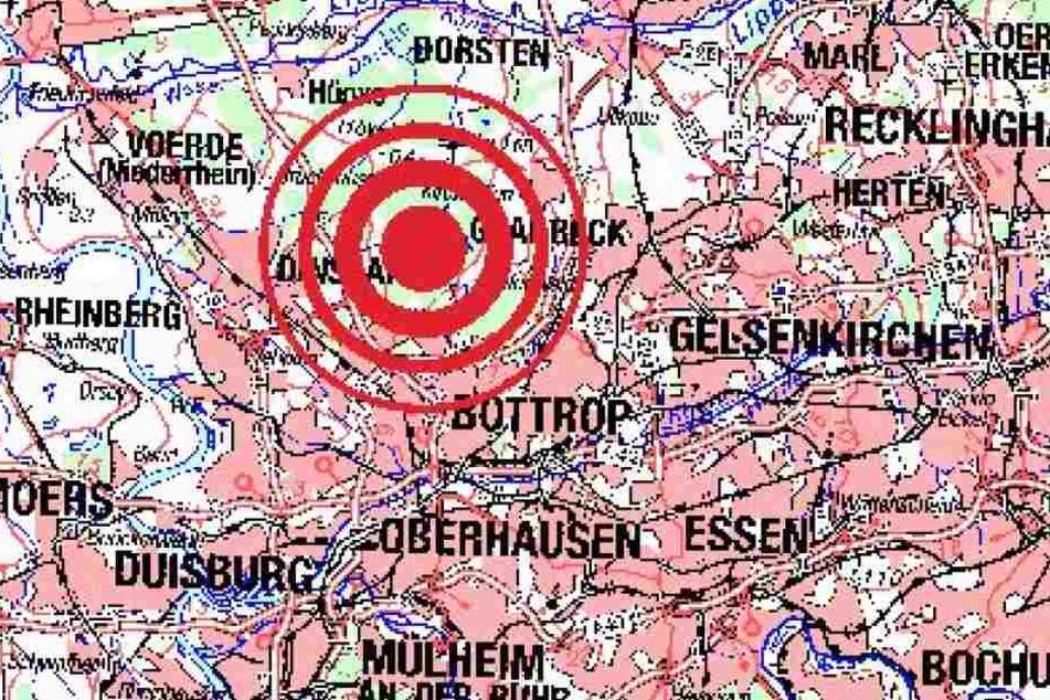 Hier lag das Zentrum des Erdbebens im Ruhrgebiet.