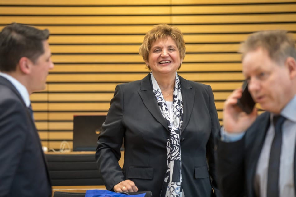 Bestens gelaunt zeigte sich Birgit Diezel schon kurz vor ihrer Wahl.