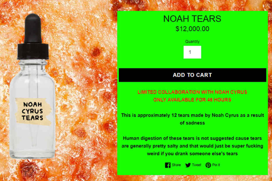 Kein Schnäppchen: Die Tränen von Noah Cyrus haben ihren Preis.