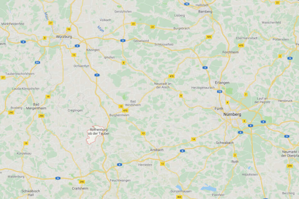 Der tödliche Unfall ereignete sich bei Rothenburg ob der Tauber in Mittelfranken.