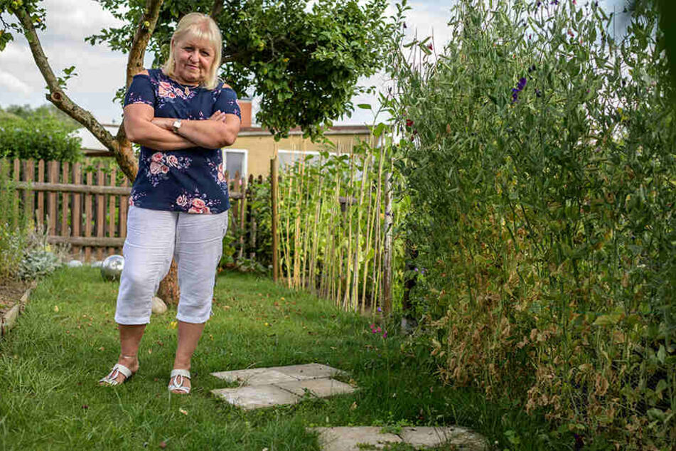 Regina Scholz (61) vermisst ihre Elefantenfiguren im Kleingarten.