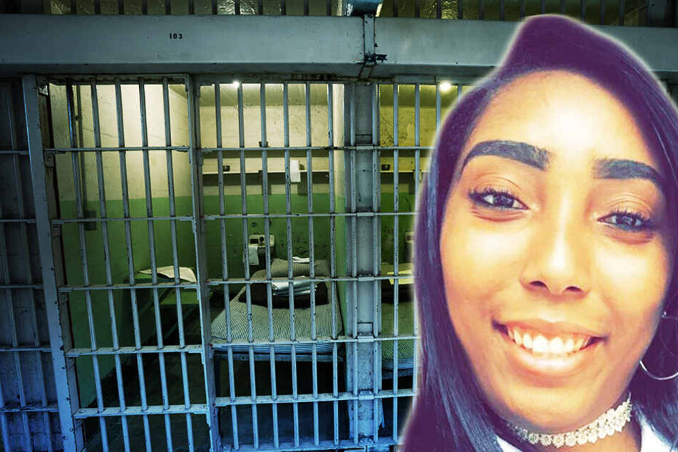 Latoni Daniel (26) erwartet in einem Gefängnis im US-amerikanischen Bundesstaat Alabama ihr erstes Kind. (Fotomontage)