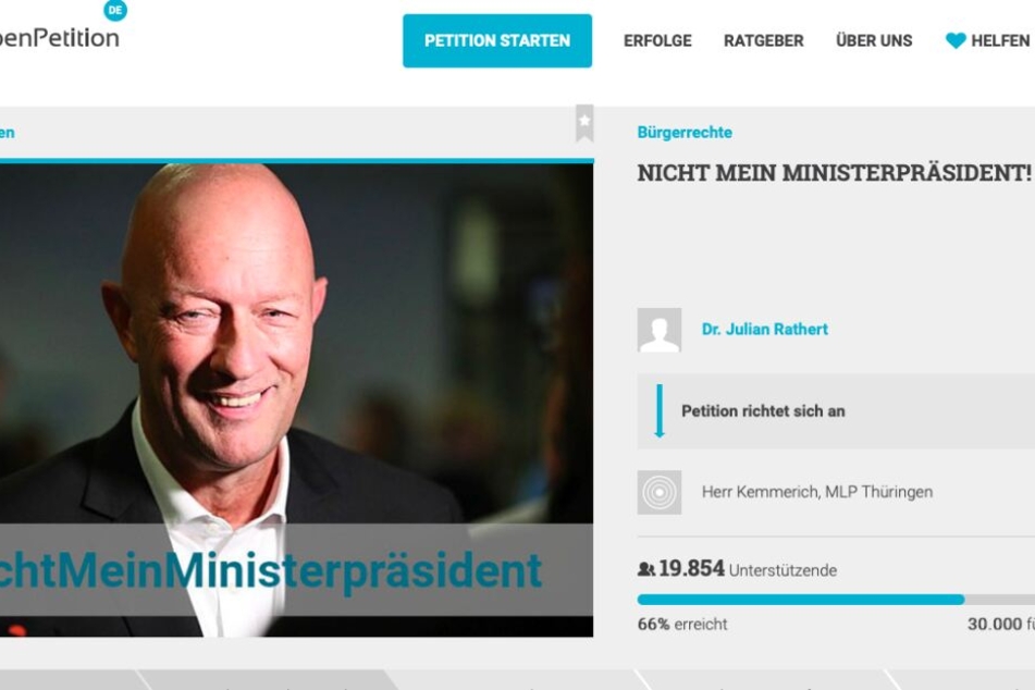 Fast 20.000 Menschen hatten die Petition am Donnerstagvormittag unterschrieben.