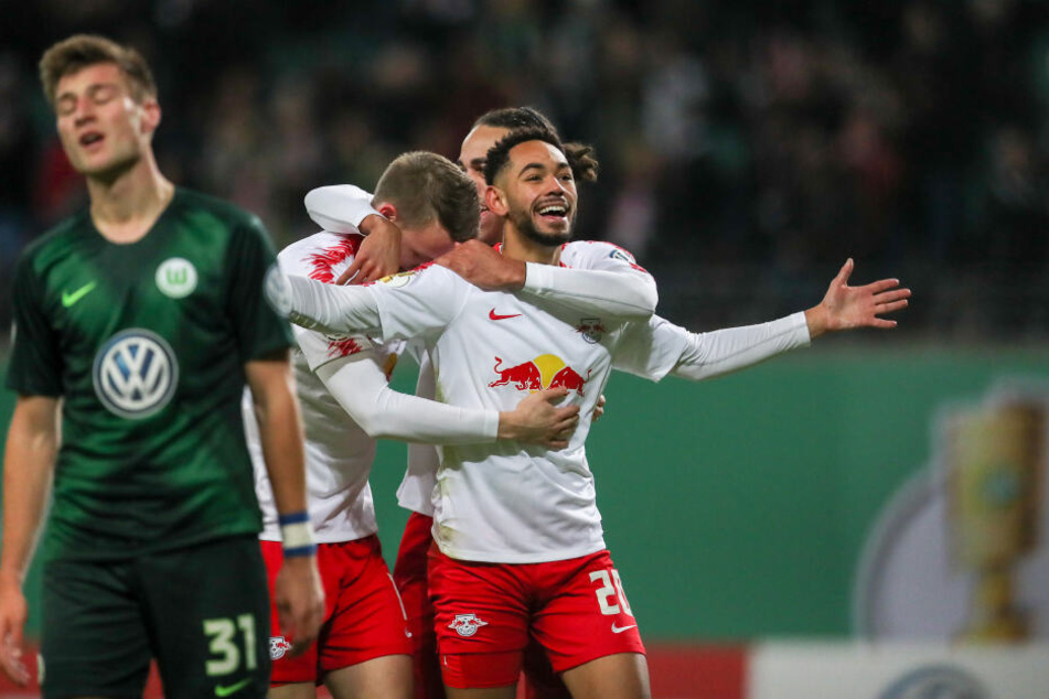Im DFB-Pokal konnte sich RB mit einem 1:0 gegen Wolfsburg durchsetzen.