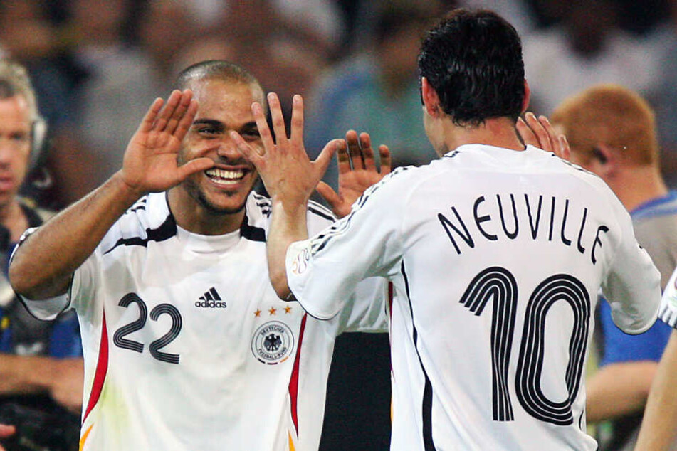 WM-2006: David Odonkor legte Oliver Neuville am 14.06.2006 das 1:0 gegen Polen auf.