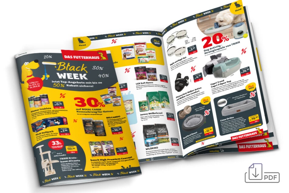 Einfach klicken und durch den Black Week-Prospekt blättern.