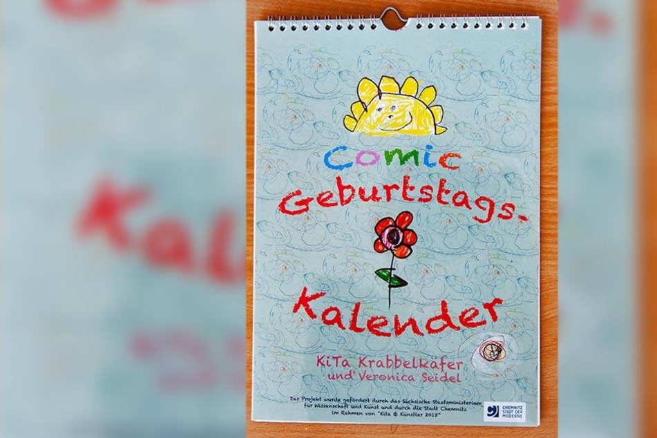 Der Comic-Kunst-Kalender ist im Zuge des Projekts „Kita & Künstler“ entstanden.
