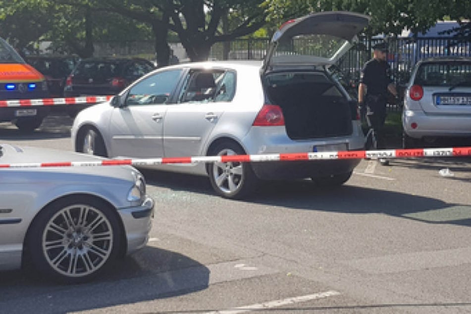 Auf diesem Parkplatz wurde das Opfer durch Schüsse tödlich getroffen.
