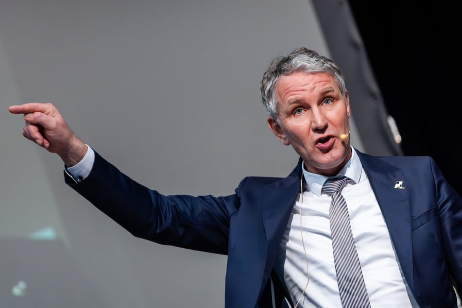 Thüringens AfD-Fraktions-Chef Björn Höcke spricht bei einer AfD-Wahlkampfveranstaltung in Reutlingen.
