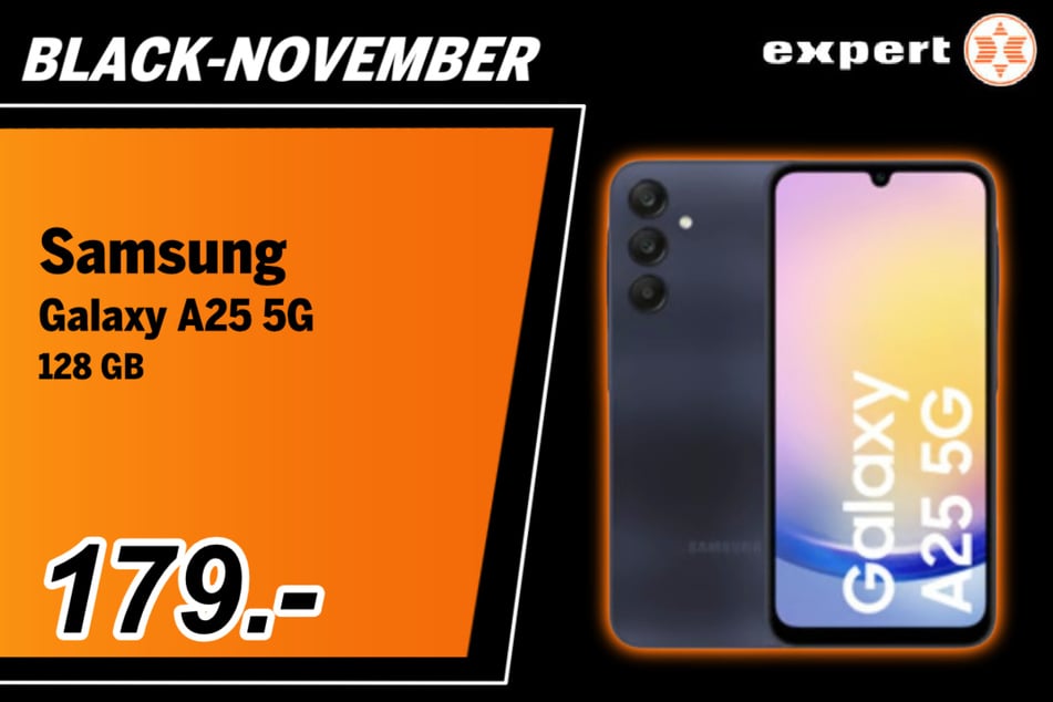 Das Samsung Galaxy A25 5G
für 179 Euro.